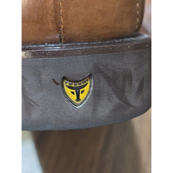 MICHAEL TOSCHI CIS‎ Equipped Loafer Dress Shoes Cognac Leather Size 10.5 ITALY - Picture 8 of 8